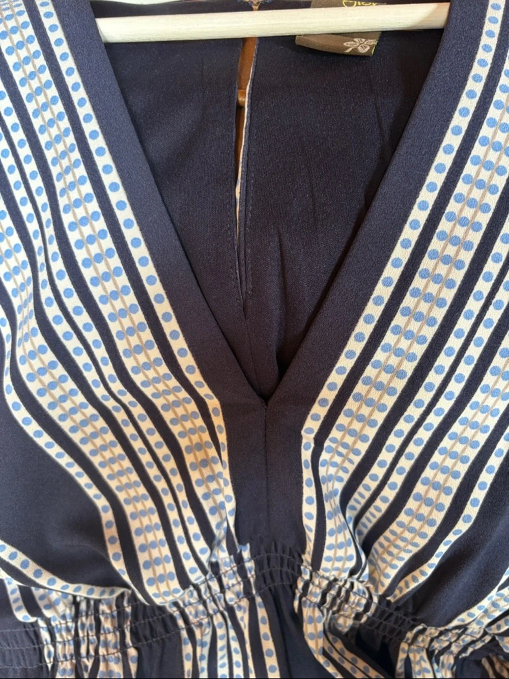 Taylor Navy and White Striped Maxi Dress - Picture 5 of 5